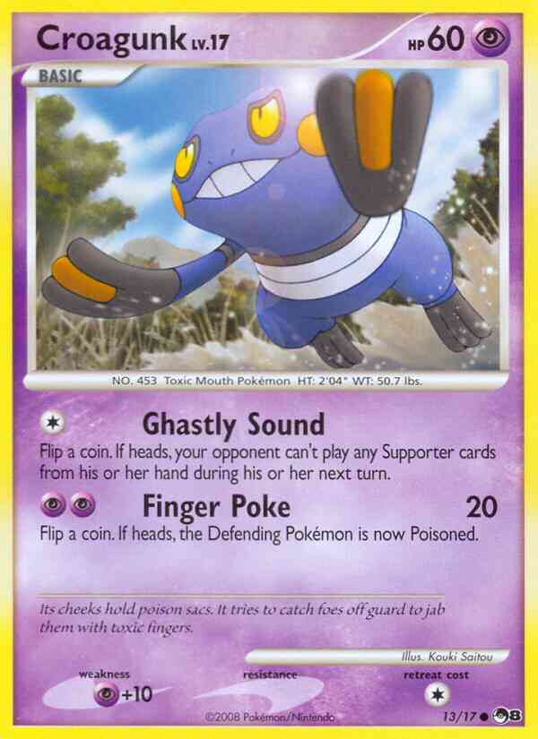 Croagunk - 13/17 - Common [pop8-13] [Holo]