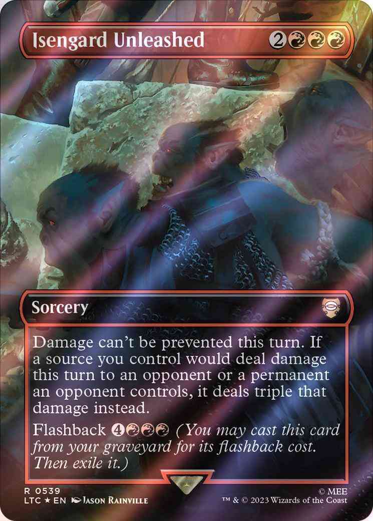 Isengard Unleashed [539] [Borderless] [The Lord of the Rings: Tales of Middle-earth: Commander] [Surge Foil]