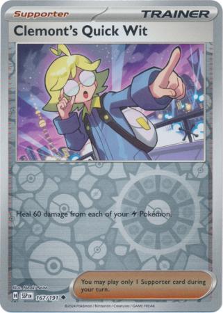Clemont's Quick Wit - 167/191 - Uncommon [sv08-167] [Reverse Holo]