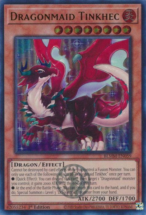 Dragonmaid Tinkhec - BLMM-EN059 - Ultra Rare - 1st Edition
