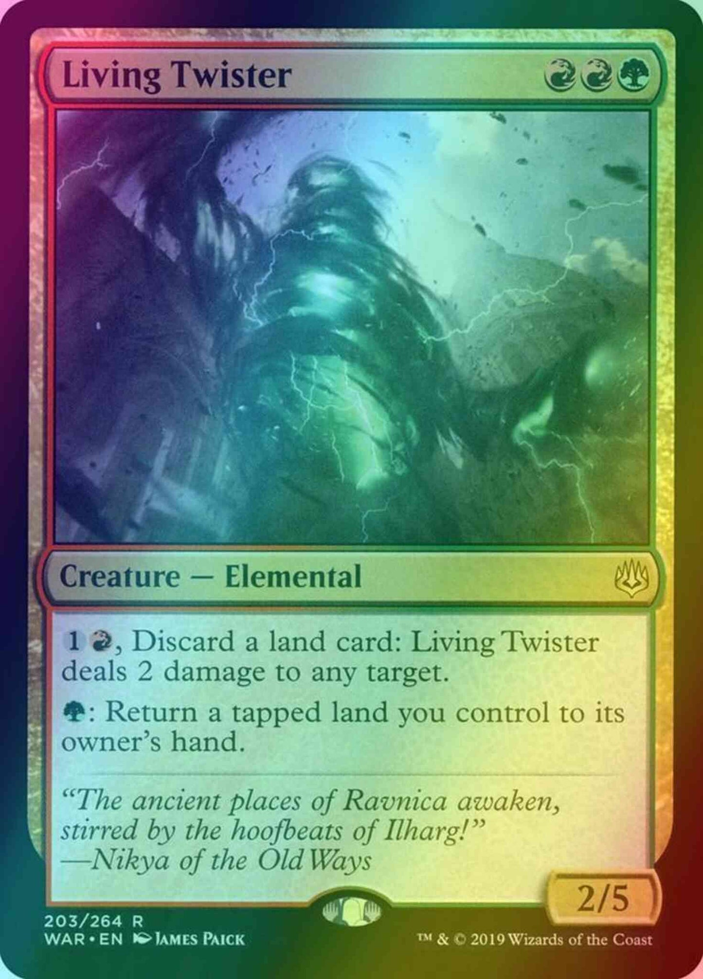 Living Twister [203] [War of the Spark] [Foil]