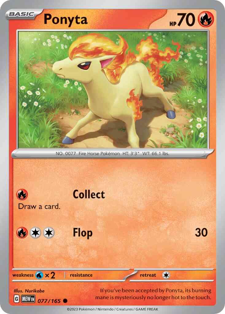 Ponyta - 077/165 - Common [sv035-077] [Non-Holo]