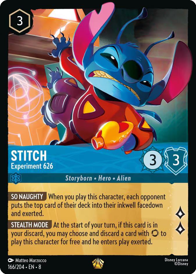 Stitch - Experiment 626 - 166/204 [Reign of Jafar] [Non-Foil]