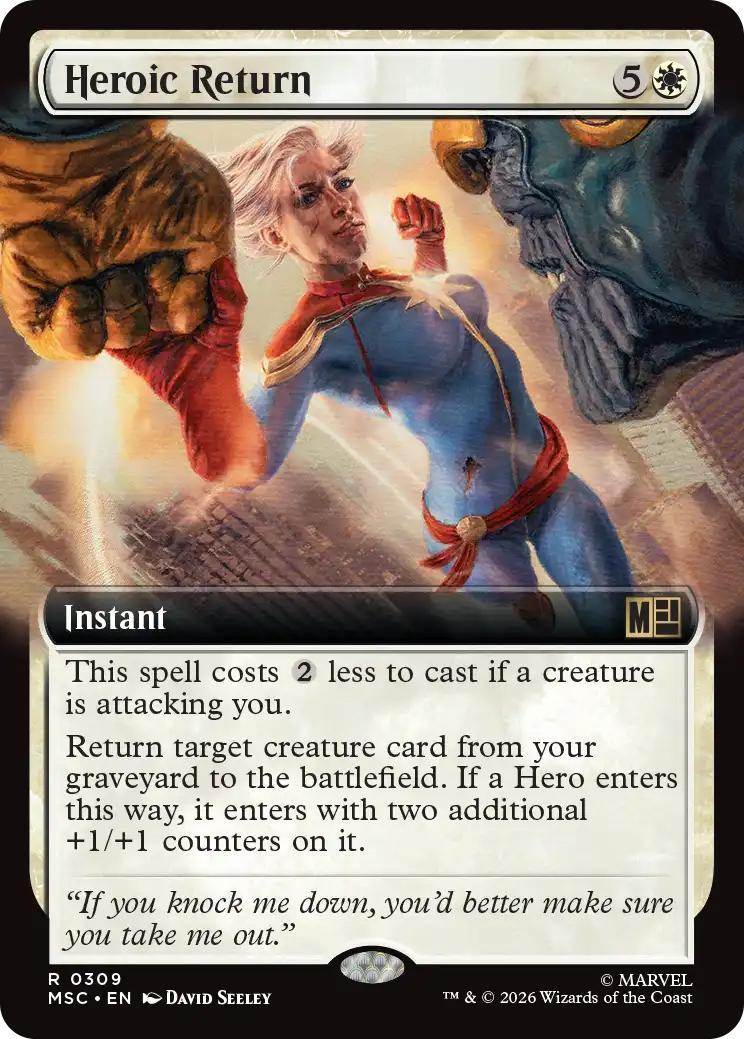 Heroic Return [309] [Extended Art] [Marvel Super Heroes: Commander] [Non-Foil]