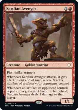 Sardian Avenger [23] [The Brothers' War: Commander] [Non-Foil]