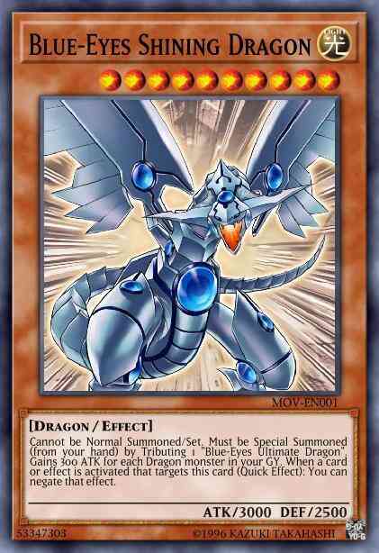 Blue-Eyes Shining Dragon - MOV-EN001 - Super Rare - Limited