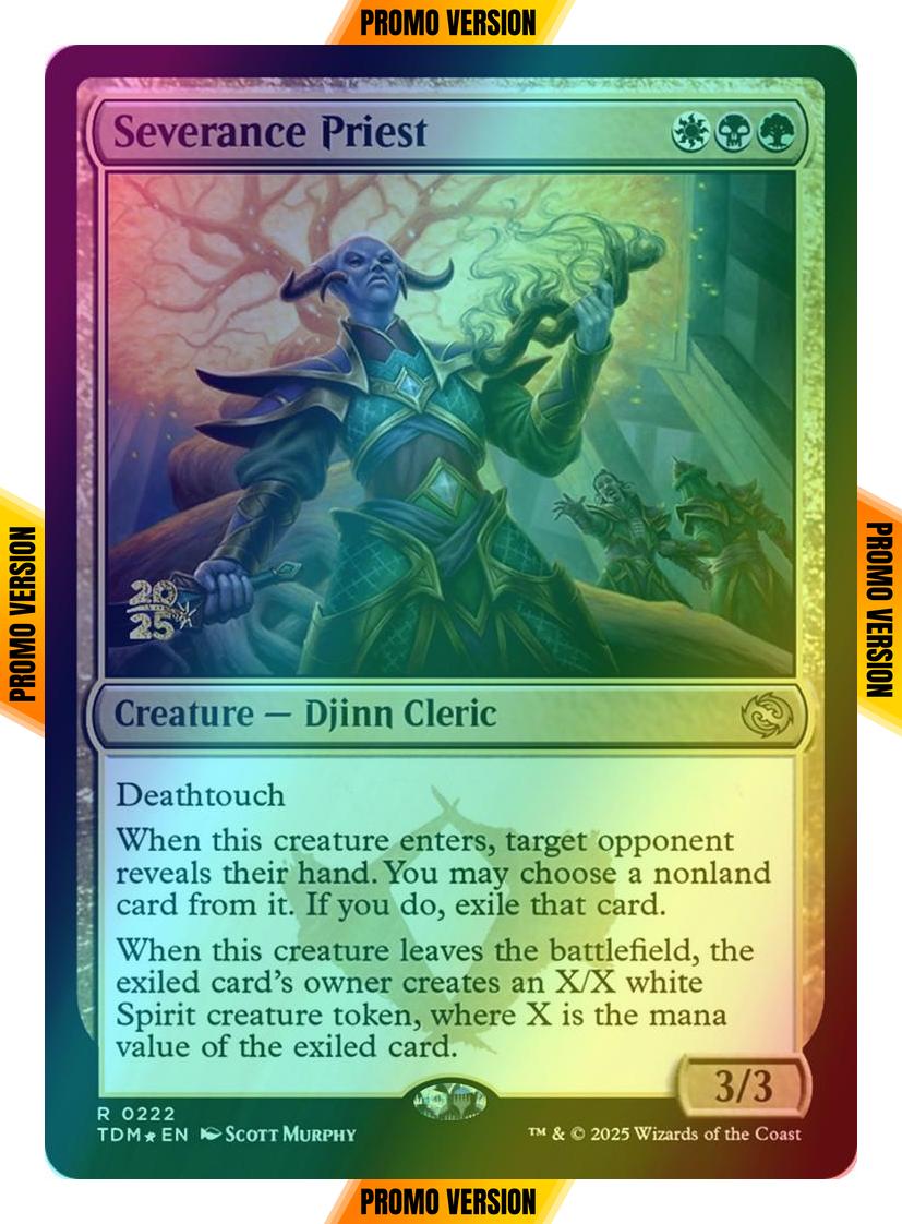 Severance Priest [222s] [Prerelease] [Tarkir: Dragonstorm: Promos] [Foil]
