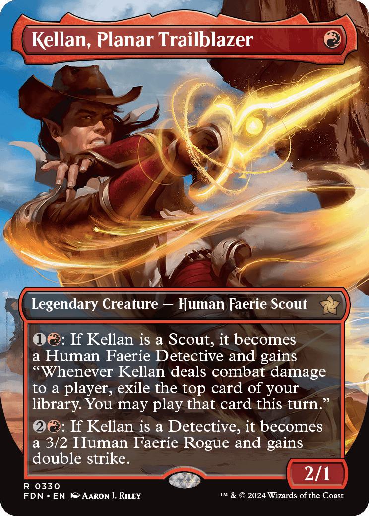 Kellan, Planar Trailblazer [330] [Borderless] [Foundations] [Non-Foil]