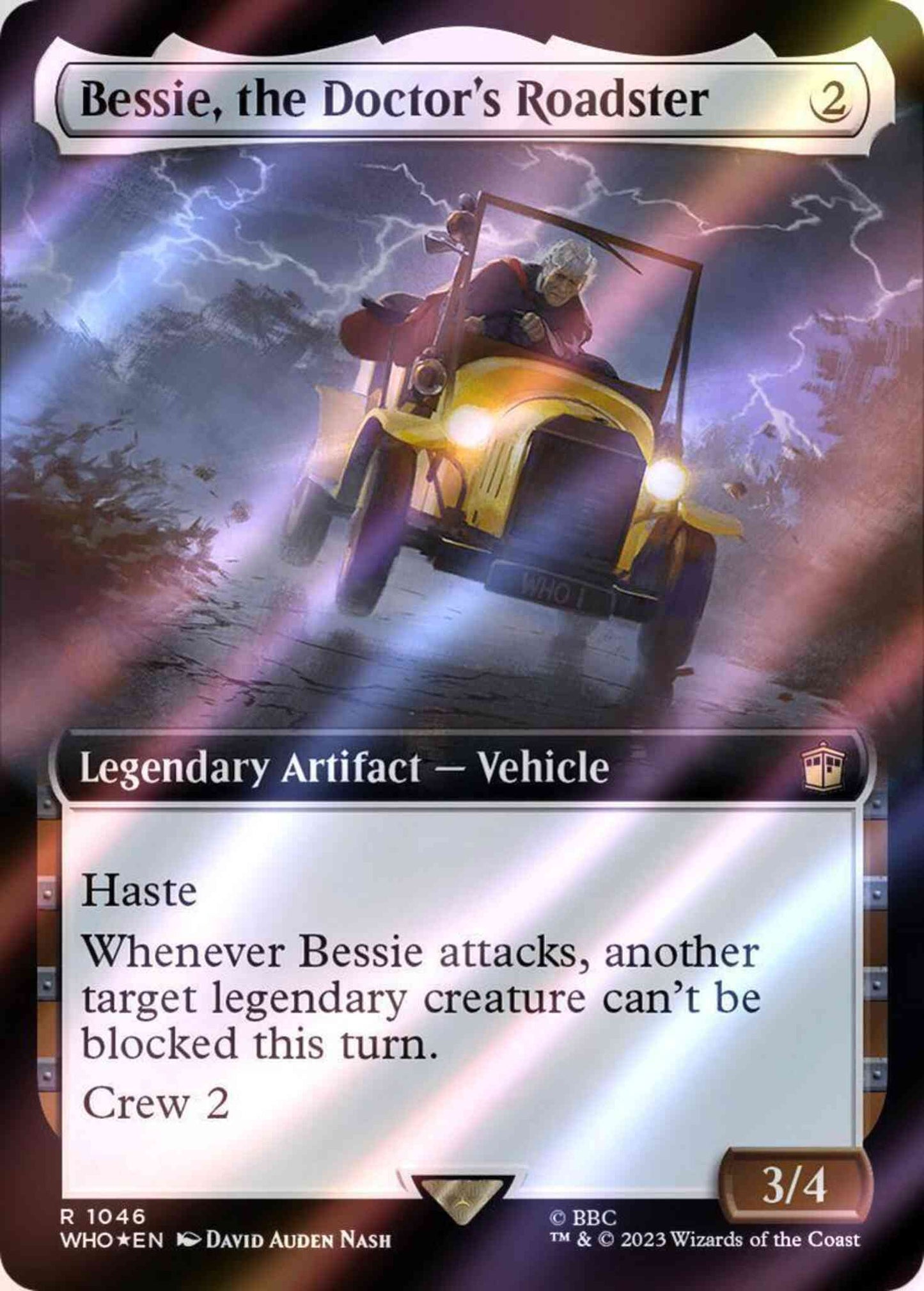 Bessie, the Doctor's Roadster [1046] [Extended Art] [Universes Beyond: Doctor Who] [Surge Foil]
