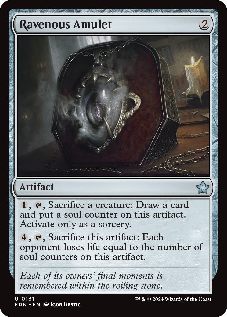 Ravenous Amulet [131] [Foundations] [Non-Foil]