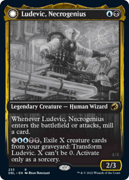 Ludevic, Necrogenius // Olag, Ludevic's Hubris [233] [Innistrad: Double Feature] [Non-Foil]