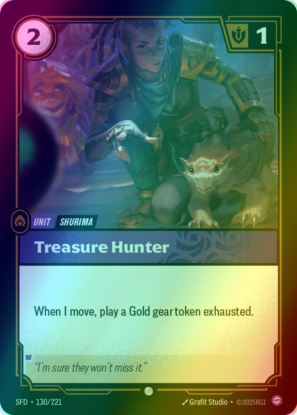 Treasure Hunter - 130/221 [Spiritforged] [Foil]