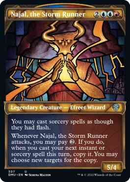 Najal, the Storm Runner [307] [Stained Glass Showcase] [Dominaria United] [Non-Foil]