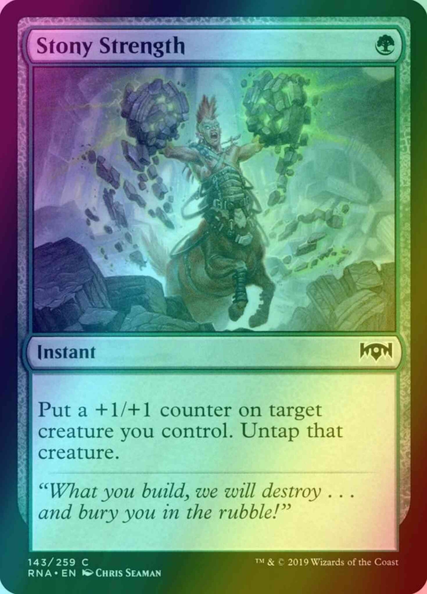 Stony Strength [143] [Ravnica Allegiance] [Foil]