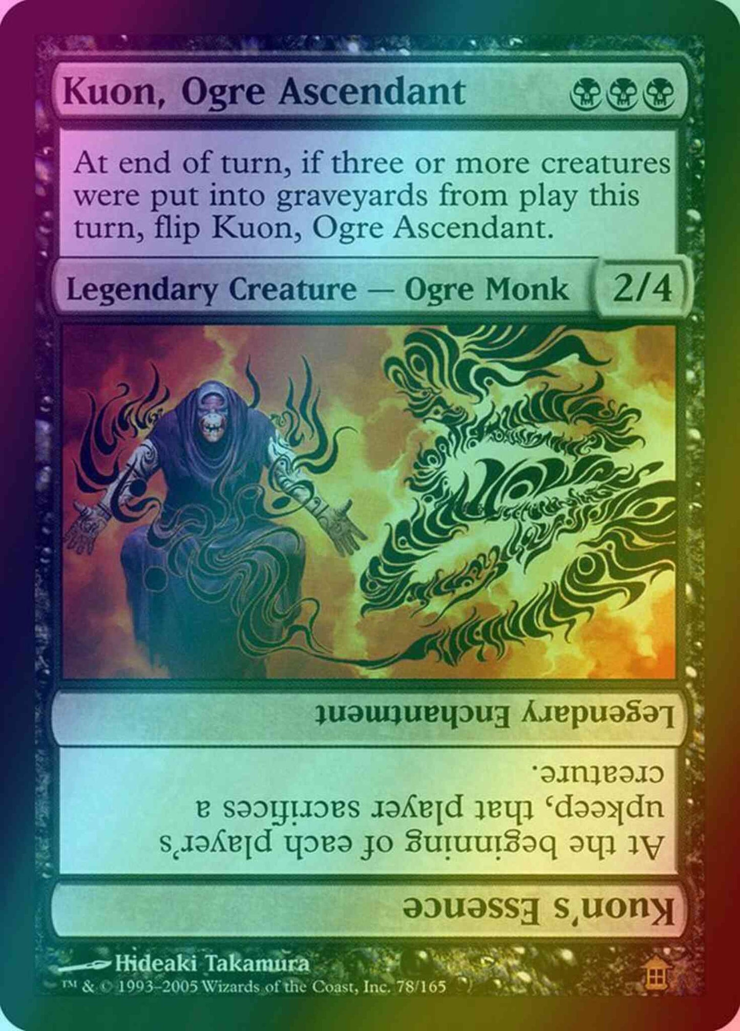Kuon, Ogre Ascendant // Kuon's Essence [78] [Saviors of Kamigawa] [Foil]