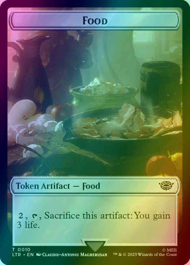 Food Token (10) // Orc Army Token (05) [The Lord of the Rings: Tales of Middle-earth: Tokens] [Foil]