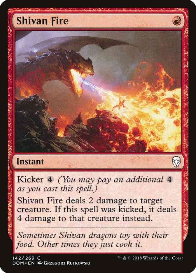 Shivan Fire [142] [Dominaria] [Non-Foil]