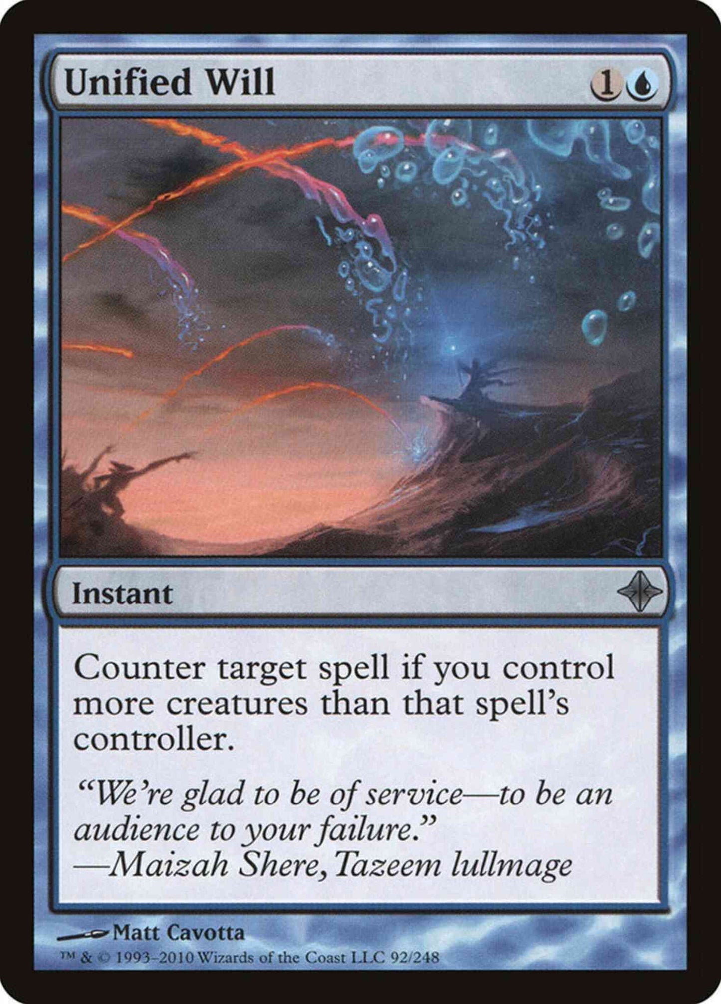 Unified Will [92] [Rise Of The Eldrazi] [Non-Foil]