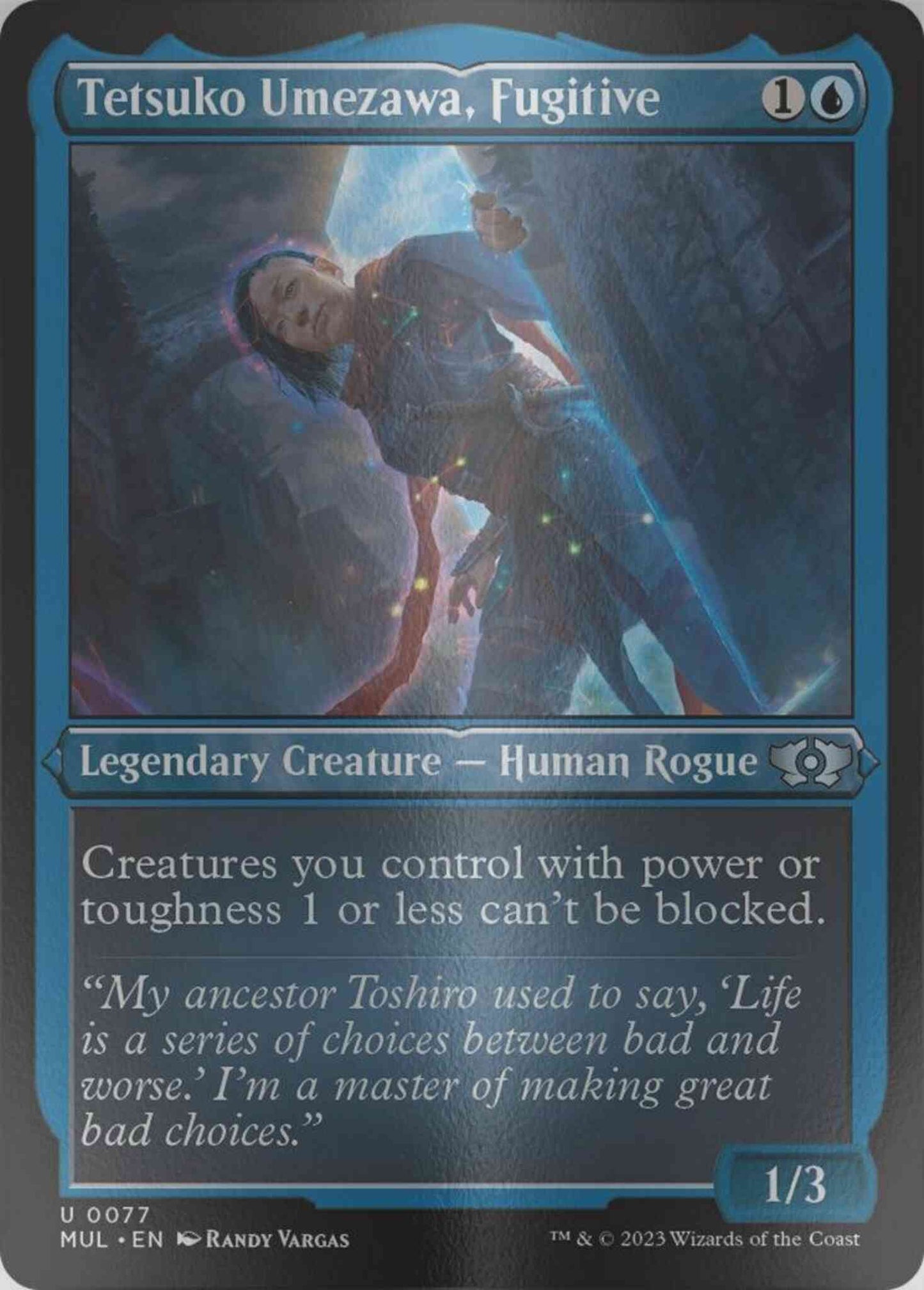 Tetsuko Umezawa, Fugitive [77] [Multiverse Legends] [Etched Foil]