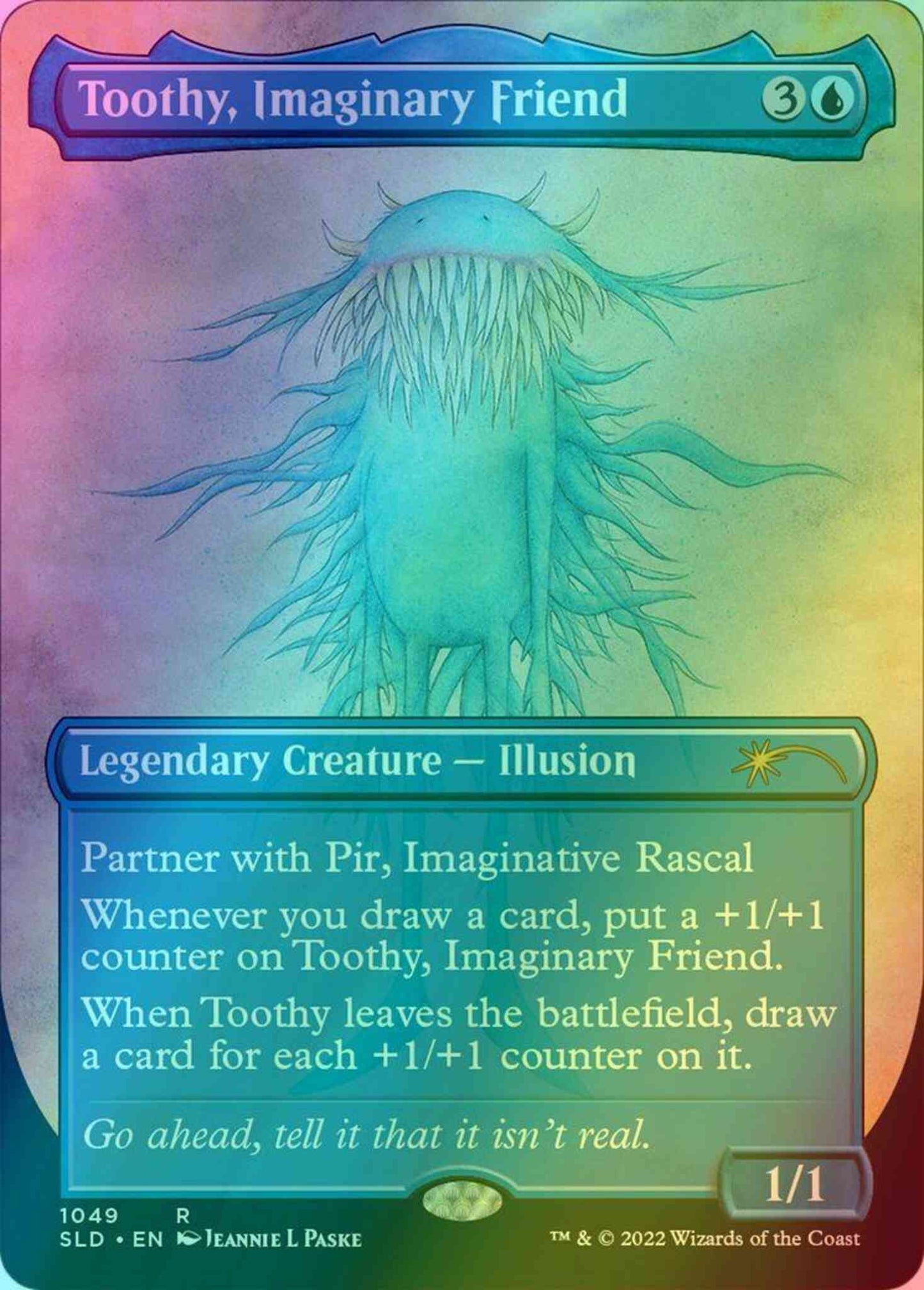 Toothy, Imaginary Friend [1049] [Borderless] [Imaginary Friends] [Secret Lair Drop] [Foil]
