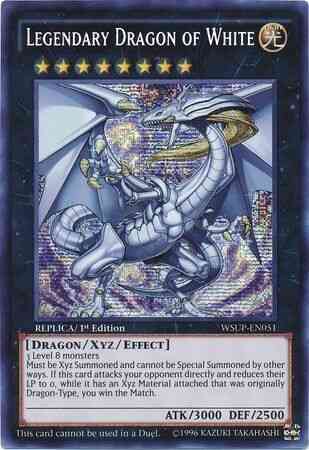 Legendary Dragon of White - WSUP-EN051 - Prismatic Secret Rare - 1st Edition