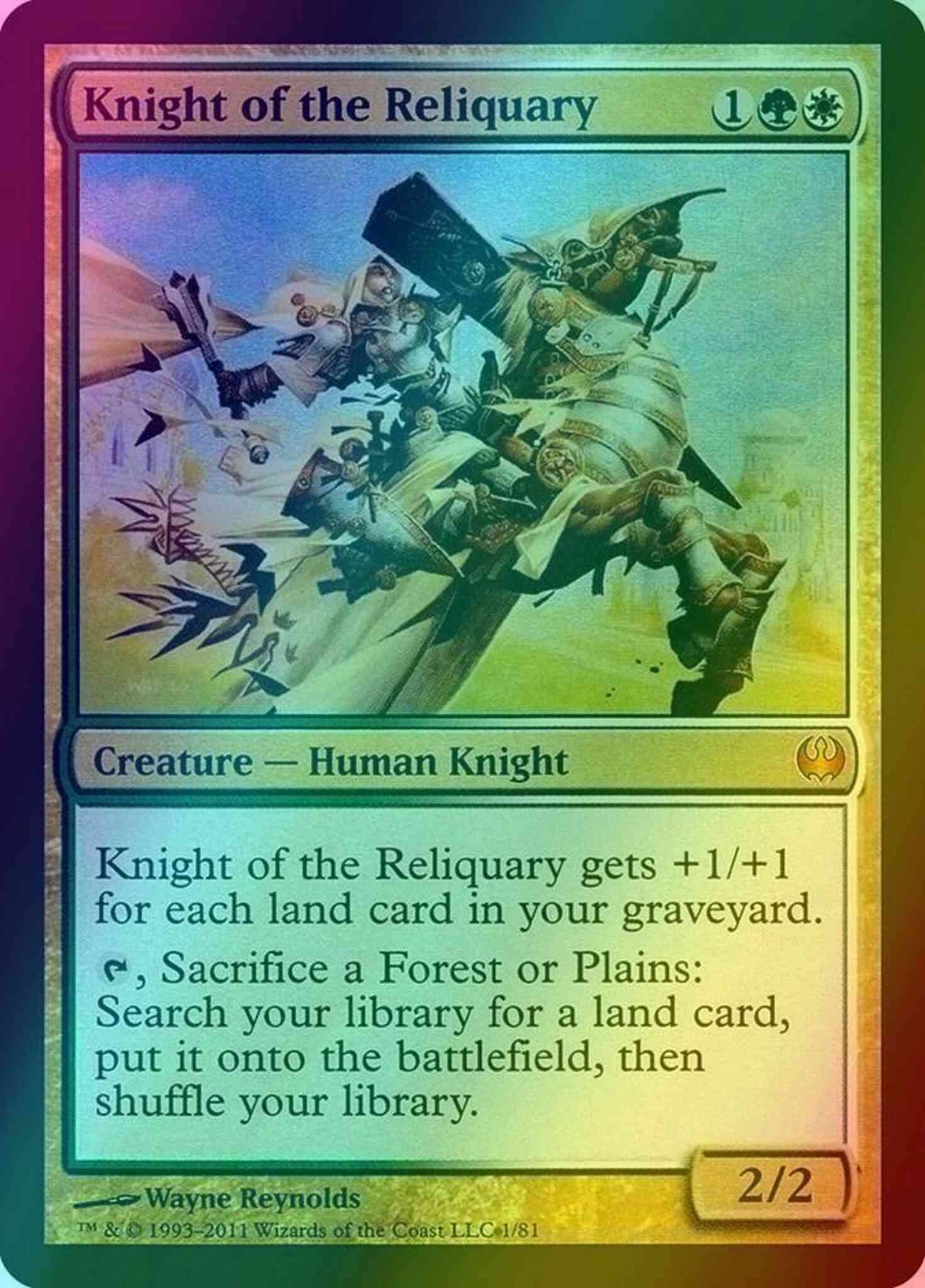 Knight of the Reliquary [1] [Duel Decks: Knights vs. Dragons] [Foil]