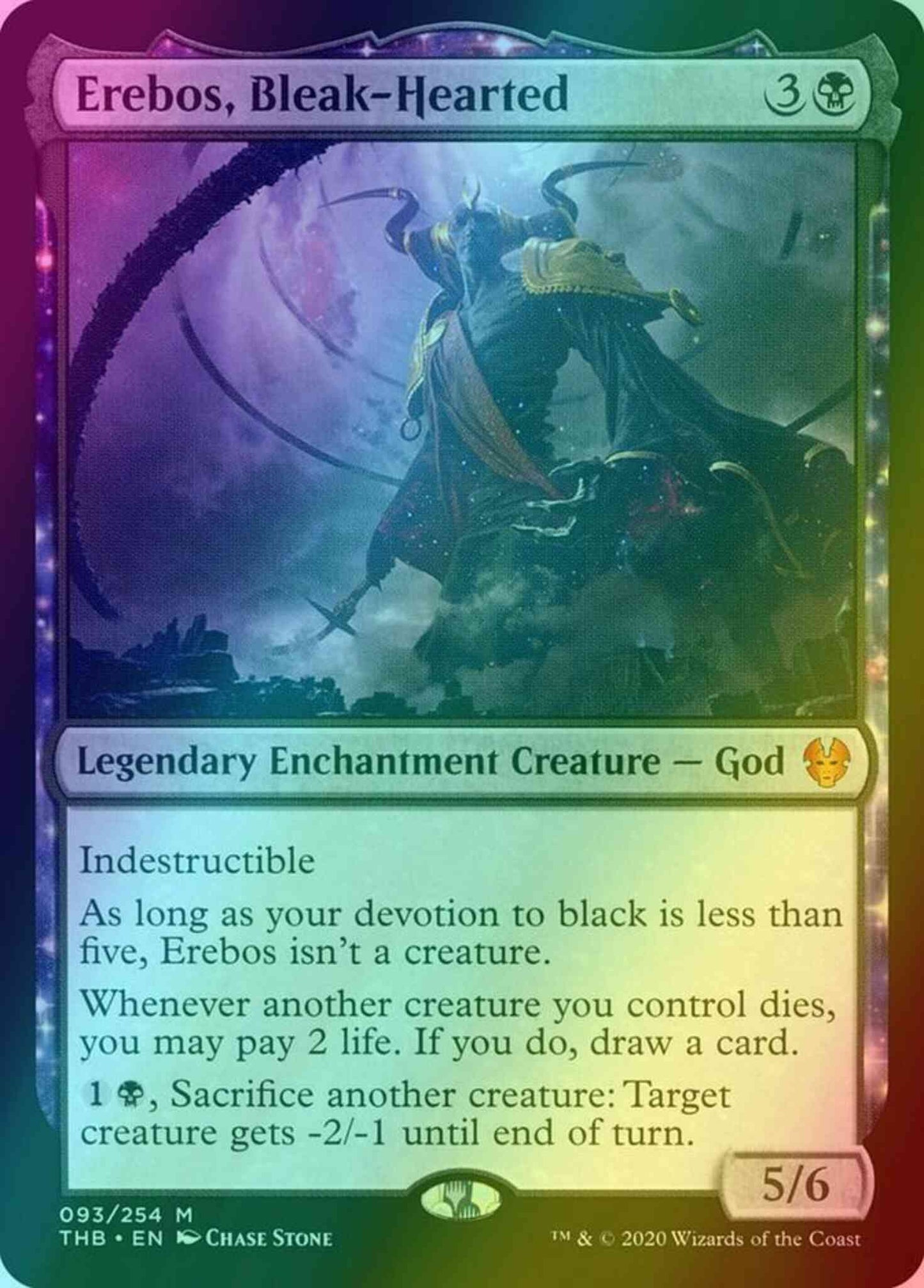 Erebos, Bleak-Hearted [93] [Theros Beyond Death] [Foil]