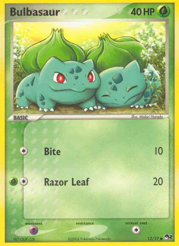 Bulbasaur - 12/17 - Common [pop2-12] [Non-Holo]