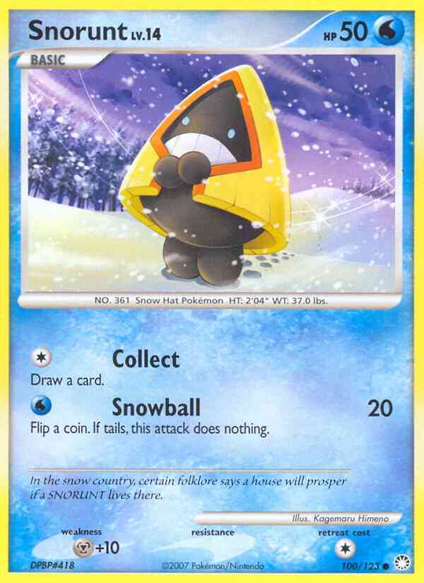 Snorunt - 100/123 - Common [dp2-100] [Reverse Holo]