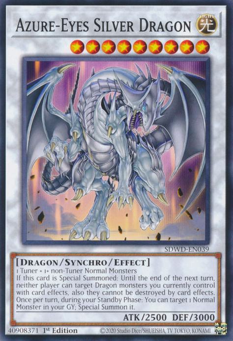Azure-Eyes Silver Dragon - SDWD-EN039 - Common - 1st Edition