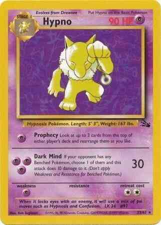 Hypno - 23/62 - Rare - Unlimited [base3U-23] [Non-Holo]