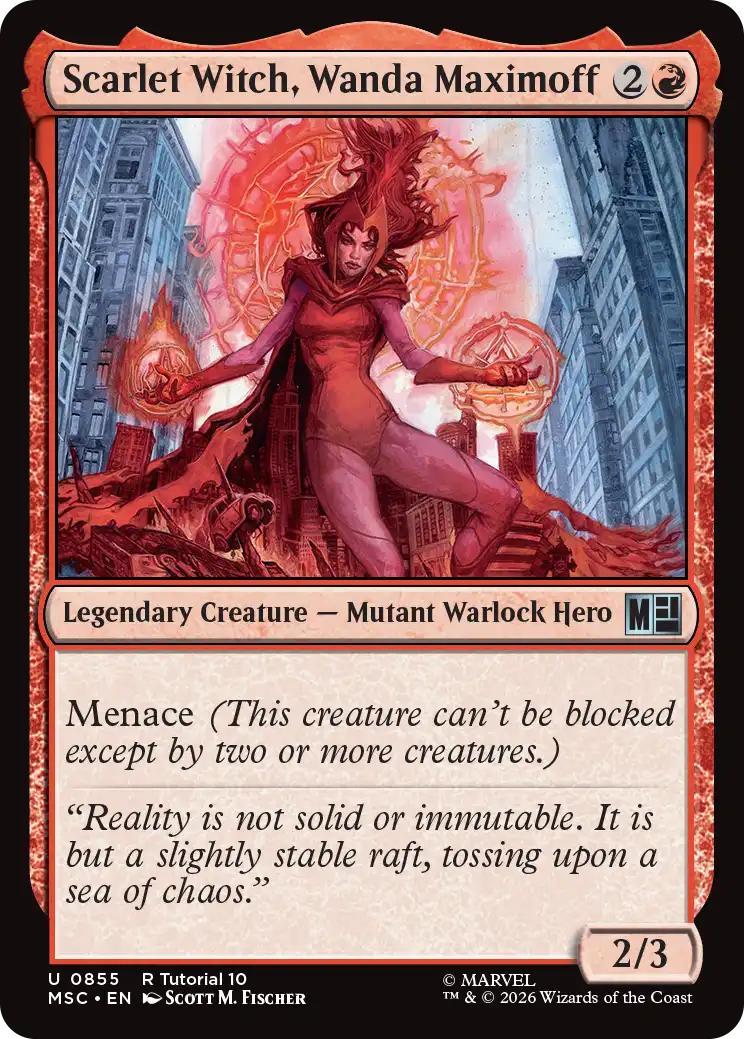 Scarlet Witch, Wanda Maximoff [855] [Beginner Box] [Marvel Super Heroes: Commander] [Non-Foil]