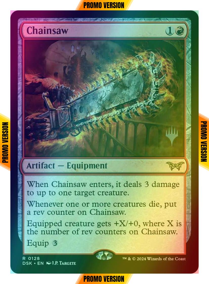 Chainsaw [128p] [Promo Pack] [Duskmourn: House of Horror: Promos] [Foil]