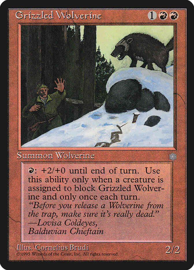 Grizzled Wolverine [192] [Ice Age] [Non-Foil]