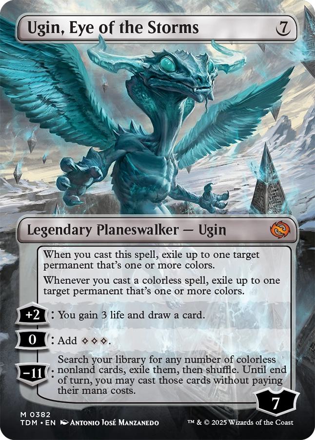 Ugin, Eye of the Storms // Ugin, Eye of the Storms [382] [Borderless] [Tarkir: Dragonstorm] [Non-Foil]