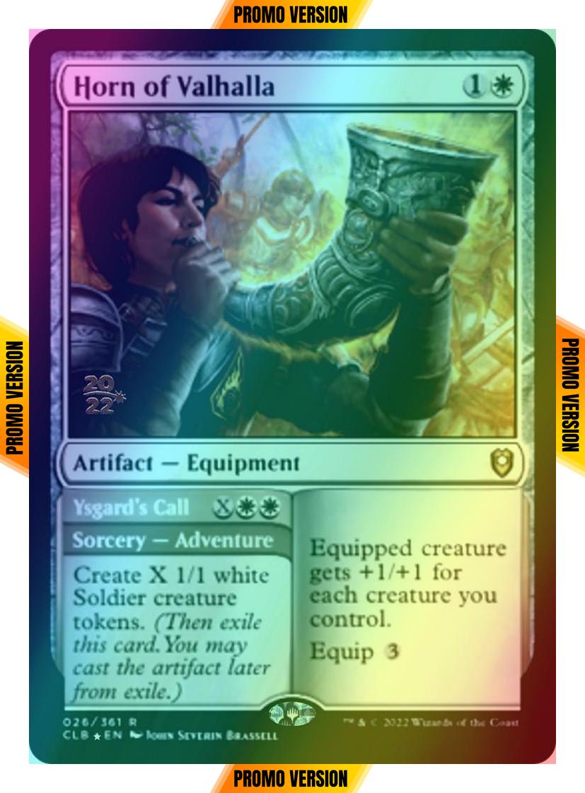 Horn of Valhalla // Ysgard's Call [26s] [Prerelease] [Commander Legends: Battle for Baldur's Gate: Promos] [Foil]
