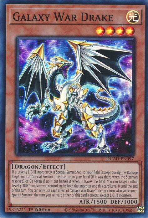 Galaxy War Drake - DUAD-EN097 - Super Rare - 1st Edition