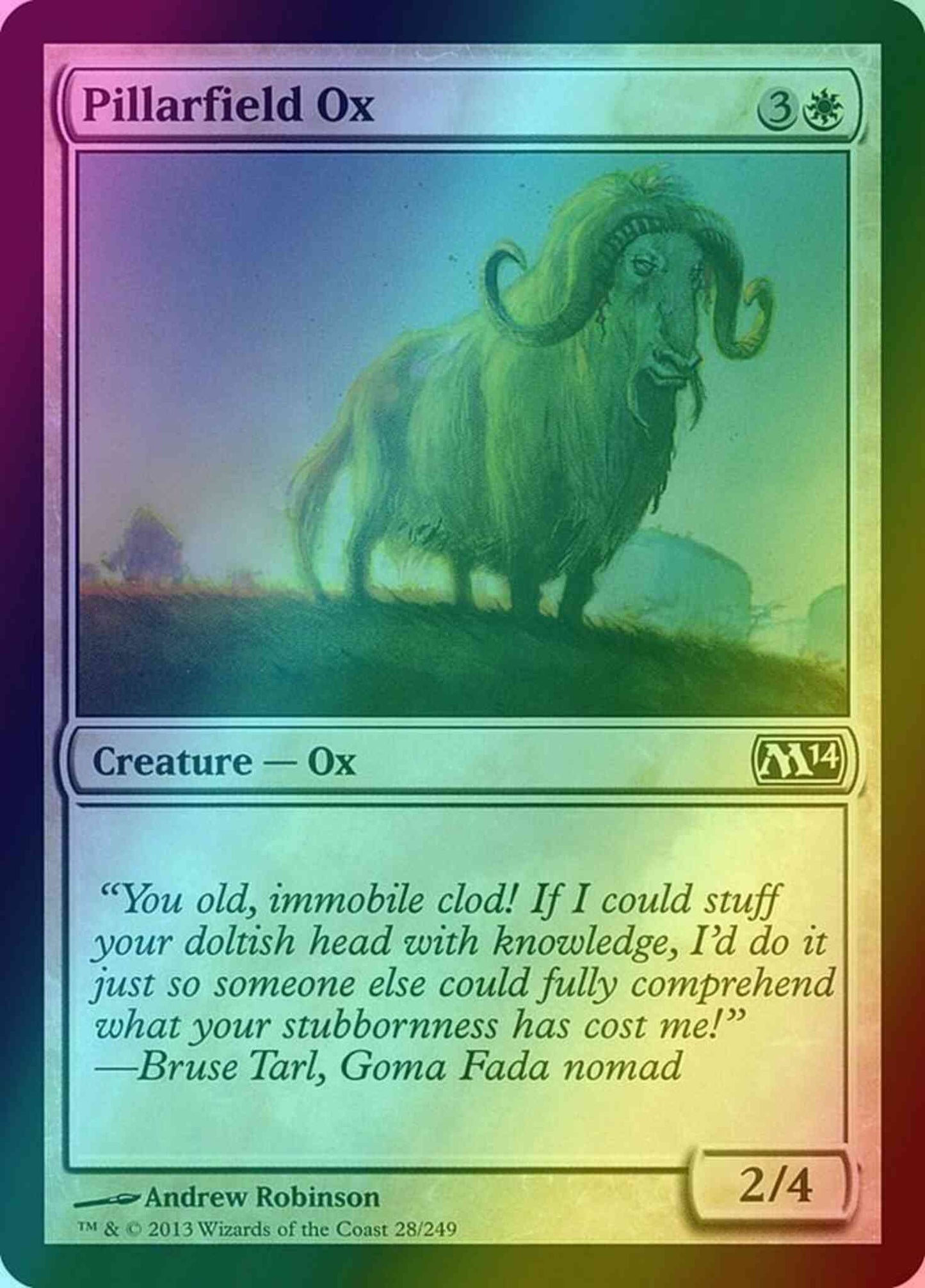 Pillarfield Ox [28] [Magic 2014] [Foil]