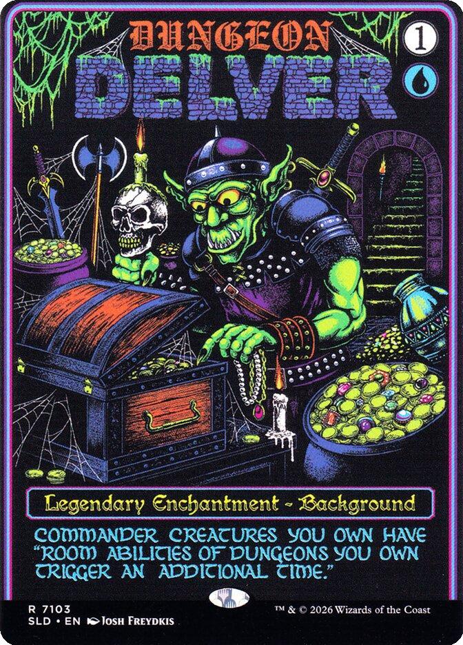 Dungeon Delver [7103] [Borderless] [D&D: Black Lights & Dark Dungeons] [Secret Lair Drop] [Non-Foil]