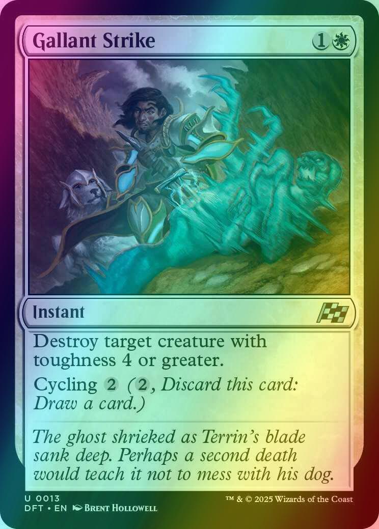 Gallant Strike [13] [Aetherdrift] [Foil]
