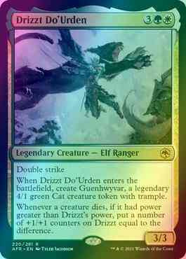 drizzt do'urden mtg card Drizzt Do'Urden [220] [Adventures in the Forgotten Realms] [Foil] – Face to  Face Games