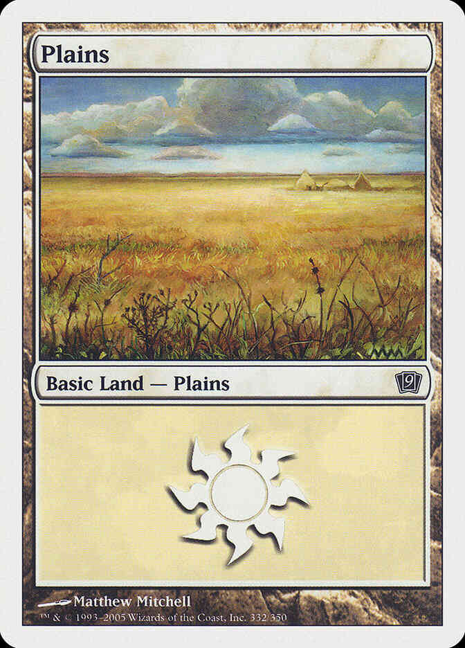 Plains [332] [Ninth Edition] [Non-Foil]