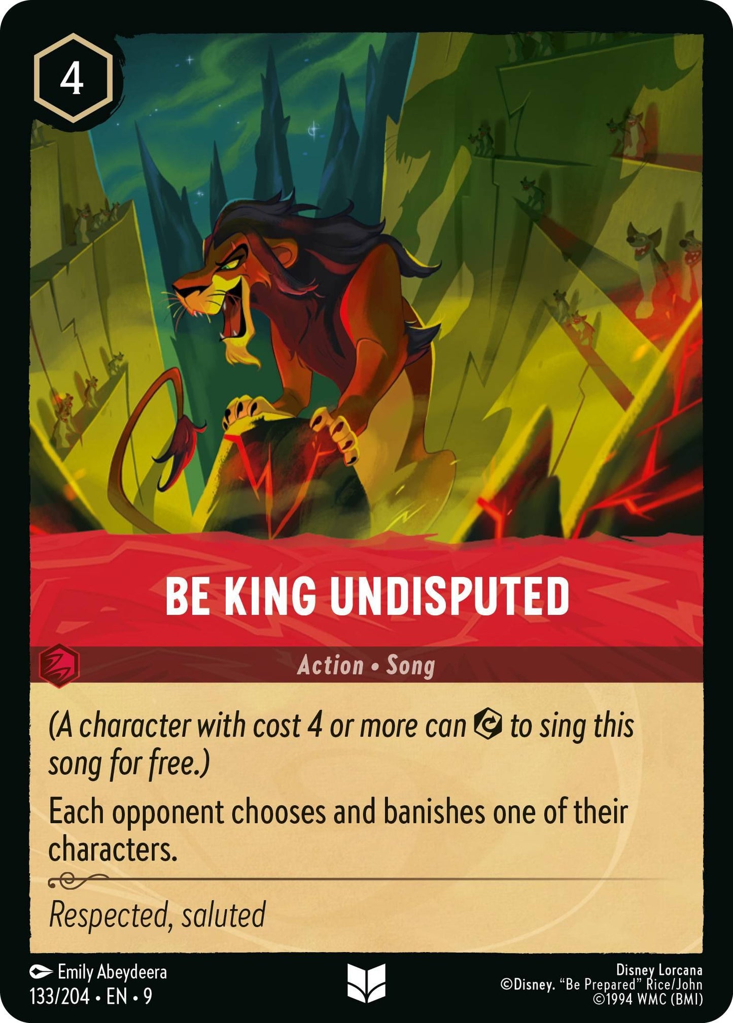 Be King Undisputed - 133/204 [Fabled] [Non-Foil]
