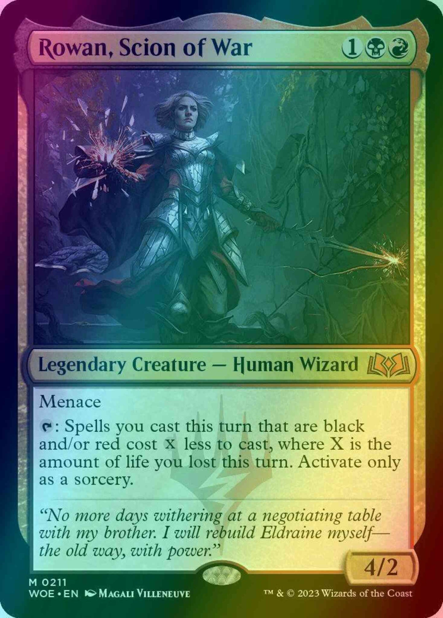 Rowan, Scion of War [211] [Wilds of Eldraine] [Foil]