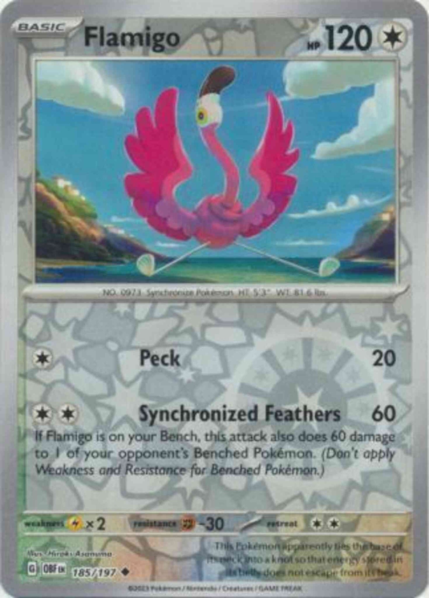 Flamigo - 185/197 - Uncommon [sv03-185] [Reverse Holo]