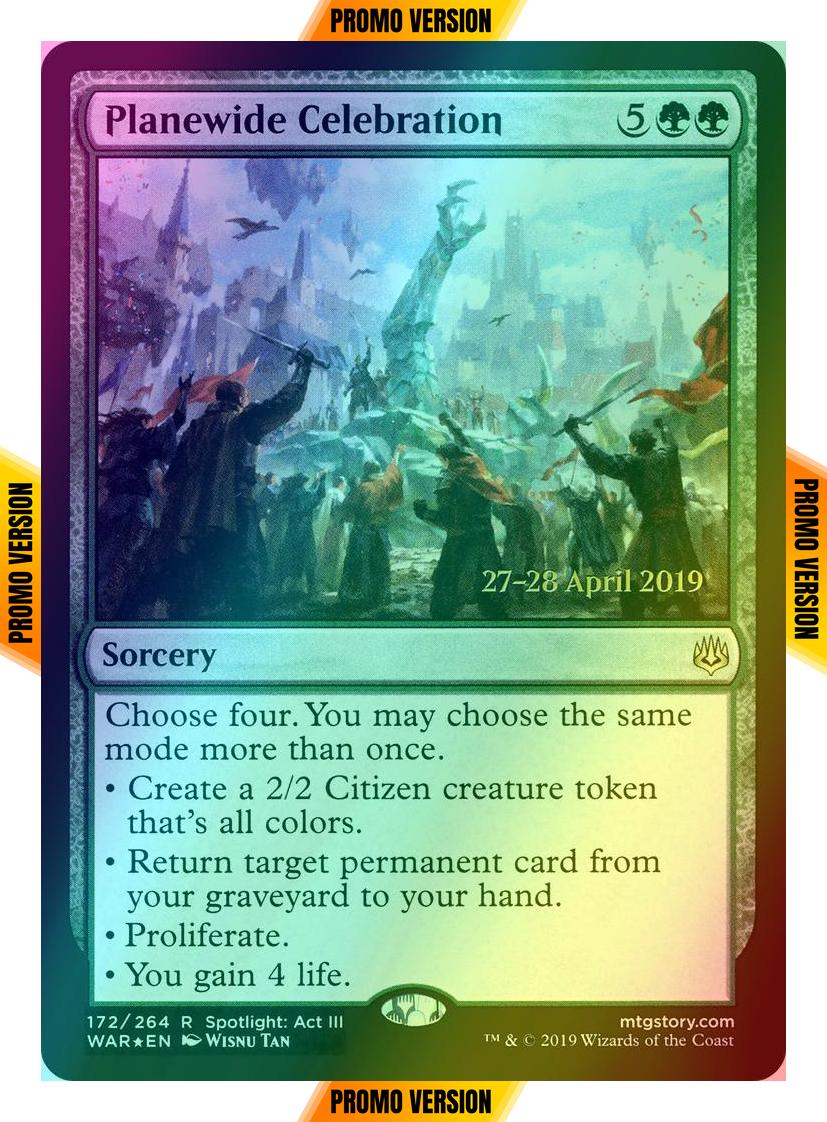 Planewide Celebration [172s] [War of the Spark Promos] [Foil]