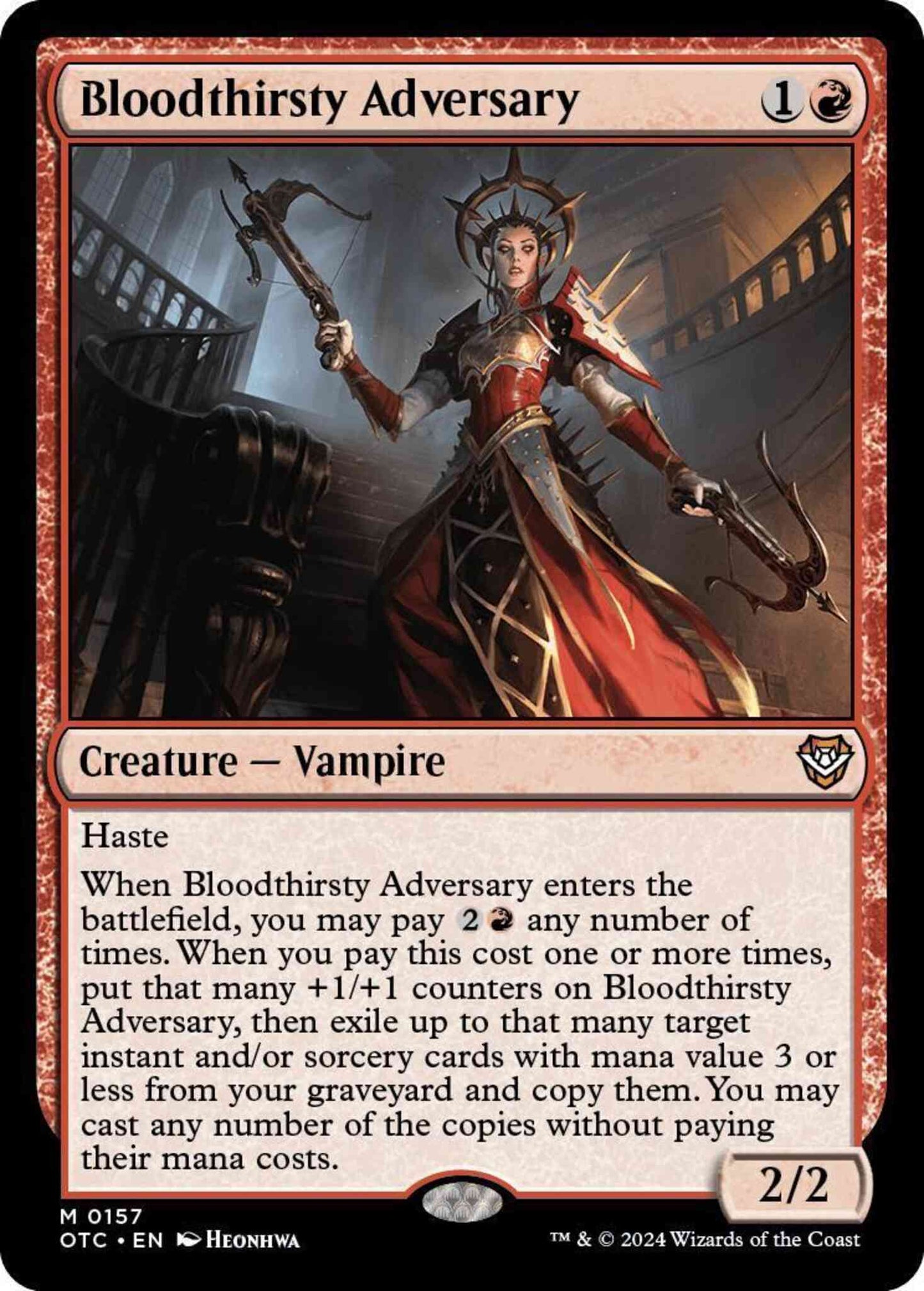 Bloodthirsty Adversary [157] [Outlaws of Thunder Junction: Commander] [Non-Foil]