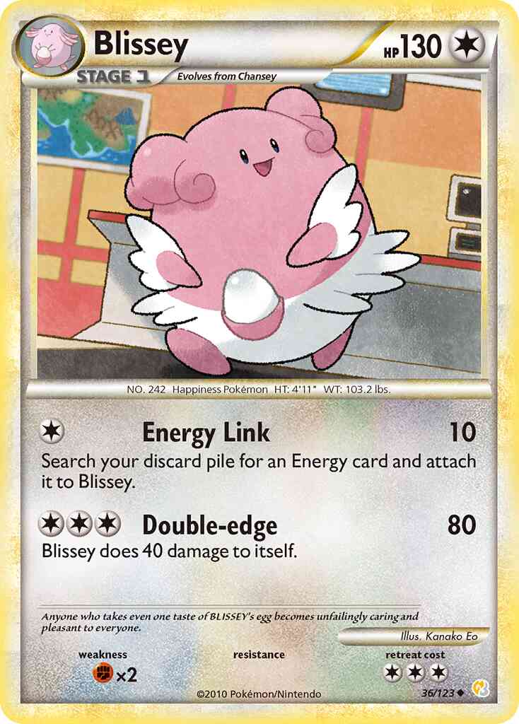 Blissey - 36/123 - Uncommon [hgss1-36] [Reverse Holo]