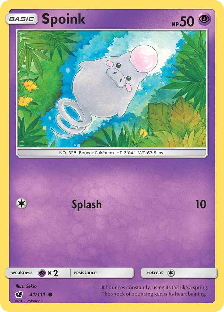 Spoink - 41/111 - Common [sm4-41] [Reverse Holo]