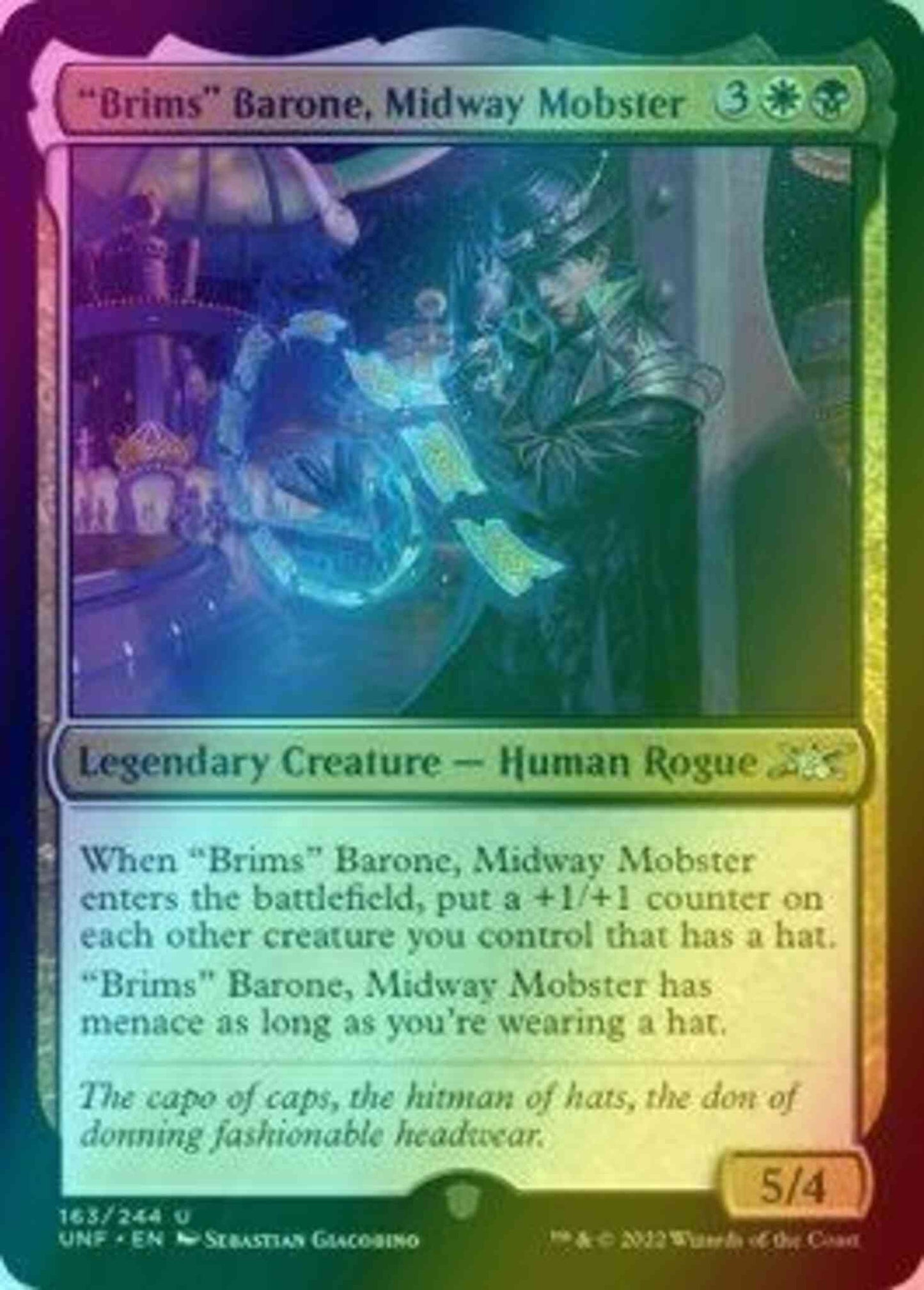 "Brims" Barone, Midway Mobster [163] [Unfinity] [Foil]